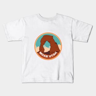 Moab Utah Arch Vintage Travel Kids T-Shirt